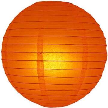 Furuix Fall Party Decorations, Autumn Decorations, Thanksgiving Party Package, Orange Party Kit,Tissue Pom Pom Paper Lanterns Thanksgiving Party Decorations/Birthday Party Decorations