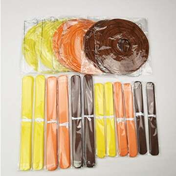 Furuix Fall Party Decorations, Autumn Decorations, Thanksgiving Party Package, Orange Party Kit,Tissue Pom Pom Paper Lanterns Thanksgiving Party Decorations/Birthday Party Decorations