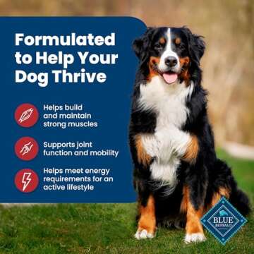 Blue Buffalo Life Protection Formula Adult Dry Dog Food, Helps Build and Maintain Strong Muscles, Made with Natural Ingredients, Beef & Brown Rice Recipe, 5-lb. Bag