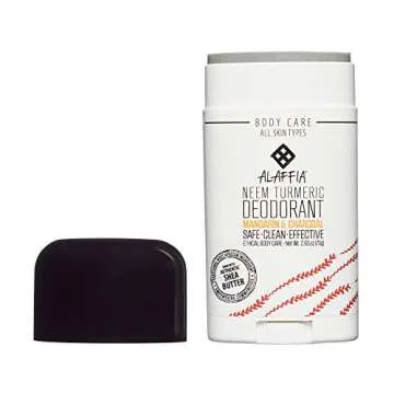 Alaffia Neem Turmeric Activated Charcoal Deodorant 2.65oz