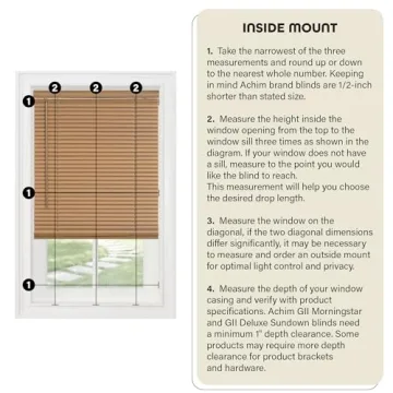 Achim Cordless Light Filtering Mini Blinds in Pearl White