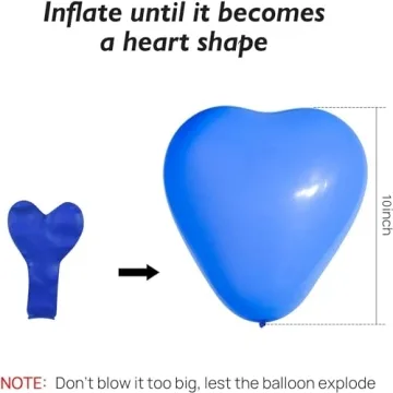100 Heart Shaped Balloons for Valentine's Day Weddings
