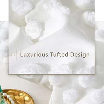 Elegant Boho White Comforter Set for All Seasons