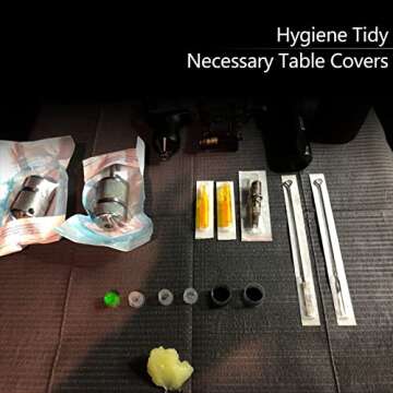 Yangna Dental Bibs 50pcs Disposable Bibs 3 Ply Waterproof Table Covers 13" x 18" Dental Bibs Sheets Cloths Clean Pad Patient Bibs Tray Covers Dental Supplies