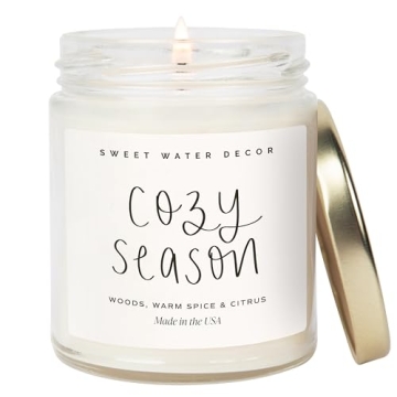 Sweet Water Decor Cozy Season Candle - Autumn Spice & Citrus