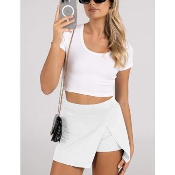 Lianlive Women's Mini Skirt - High Waist Casual Athletic Skort