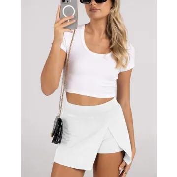 Lianlive Women's Mini Skirt - High Waist Casual Athletic Skort