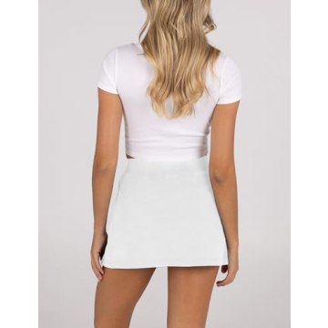 Lianlive Women's Mini Skirt - High Waist Casual Athletic Skort