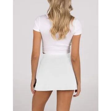 Lianlive Women's Mini Skirt - High Waist Casual Athletic Skort