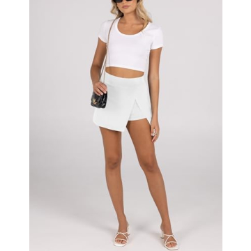 Lianlive Women's Mini Skirt - High Waist Casual Athletic Skort