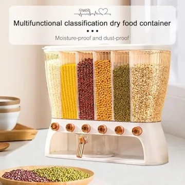 Elegant Dry Food Dispenser for Effortless Kitchen Organization