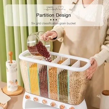 Elegant Dry Food Dispenser for Effortless Kitchen Organization