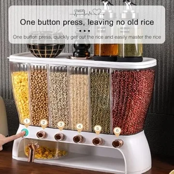 Elegant Dry Food Dispenser for Effortless Kitchen Organization