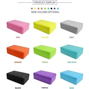 CWM Yoga Block Training Set for Fitness and Wellness