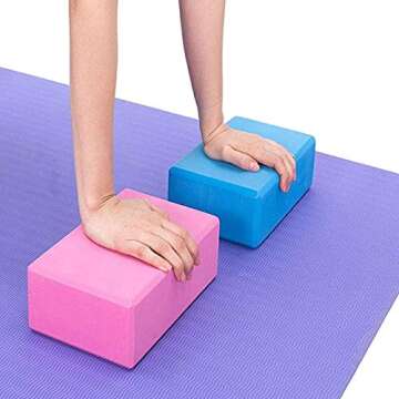 CWM Yoga Block Training Set for Fitness and Wellness