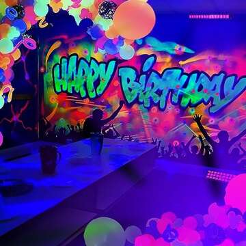 SHGPODA 36W LED Black Light Bar for Parties & Events