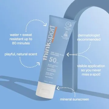 Thinksport Mineral Sunscreen SPF 50+ - Safe and Effective Sunblock