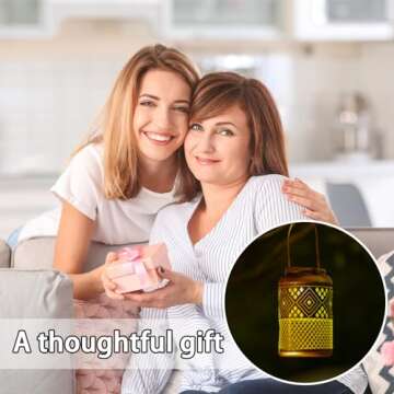 Stylish Solar Lanterns Outdoor 2 Pack for Garden Decor