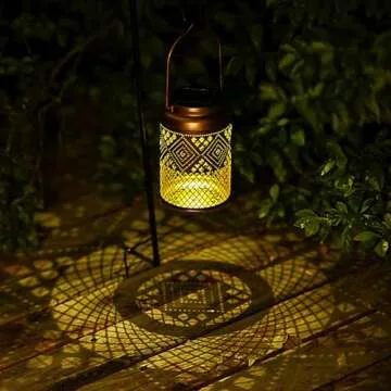Stylish Solar Lanterns Outdoor 2 Pack for Garden Decor