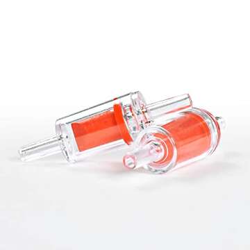 BornFeel Aquarium Air Pump Splitter 13 in 1 Set 4-Way Air Flow Control Lever Valve & 4 Non-Return Check Valves & 8 Suction Cups for Fish Tank Airline Air Tube Hose