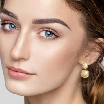 Gold Teardrop Dangle Earrings - A Bold Statement Piece