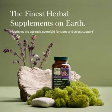 Gaia Herbs Adrenal Health Nightly Restore - Herbal Supplement with Ashwagandha, Magnolia Bark, Cordyceps, Lemon Balm, and More - 60 Vegan Liquid Phyto-Capsules (30 Servings)