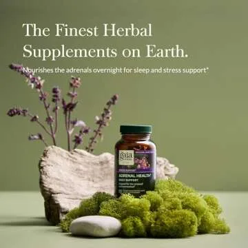 Gaia Herbs Adrenal Health Nightly Restore - Herbal Supplement with Ashwagandha, Magnolia Bark, Cordyceps, Lemon Balm, and More - 60 Vegan Liquid Phyto-Capsules (30 Servings)