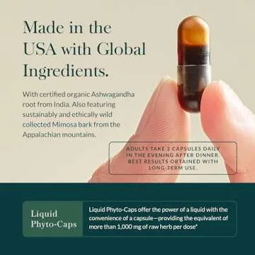 Gaia Herbs Adrenal Health Nightly Restore - Herbal Supplement with Ashwagandha, Magnolia Bark, Cordyceps, Lemon Balm, and More - 60 Vegan Liquid Phyto-Capsules (30 Servings)