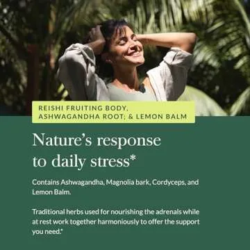 Gaia Herbs Adrenal Health Nightly Restore - Herbal Supplement with Ashwagandha, Magnolia Bark, Cordyceps, Lemon Balm, and More - 60 Vegan Liquid Phyto-Capsules (30 Servings)