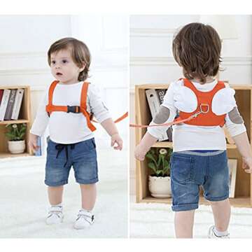 OFUN Toddler Leash Safety Harness, Baby Leash for Walking, Anti Lost Wrist Link 2.5m, Walking Safety Harness for Kids, Toddler Leash Harness