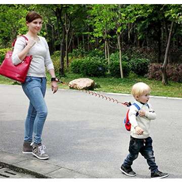 OFUN Toddler Leash Safety Harness, Baby Leash for Walking, Anti Lost Wrist Link 2.5m, Walking Safety Harness for Kids, Toddler Leash Harness