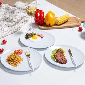 Stylish Webbylee Melamine Dinner Plates - 6pcs Set