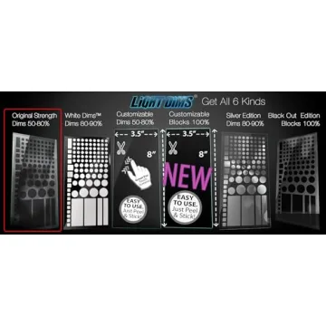 LightDims Original Strength Dimming Covers for Ultimate Comfort