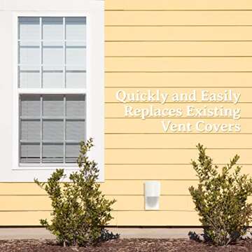 Heartland Natural Energy Saving Dryer Vent Closure - Outside Heartland Dryer Vent Cover Adapts to Outdoor Siding