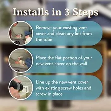 Heartland Natural Energy Saving Dryer Vent Closure - Outside Heartland Dryer Vent Cover Adapts to Outdoor Siding