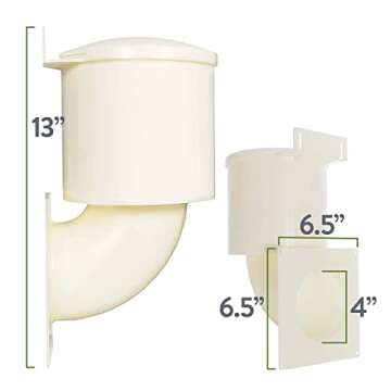 Heartland Natural Energy Saving Dryer Vent Closure - Outside Heartland Dryer Vent Cover Adapts to Outdoor Siding