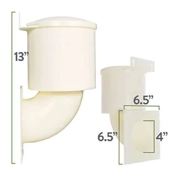 Heartland Natural Energy Saving Dryer Vent Closure - Outside Heartland Dryer Vent Cover Adapts to Outdoor Siding