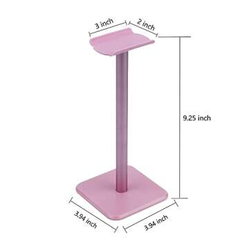 Deear Headphone Stand – Stylish Pink Aluminum Holder for All Headsets