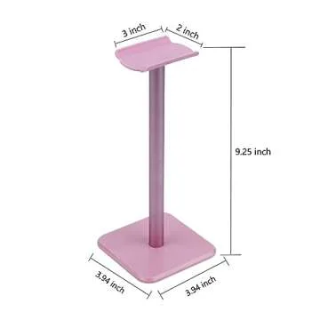 Deear Headphone Stand – Stylish Pink Aluminum Holder for All Headsets