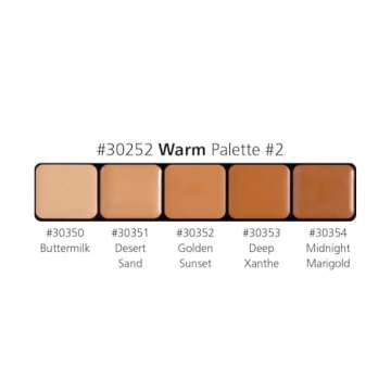 Graftobian HD Glamour Crème Palette for Warm Skin Tones