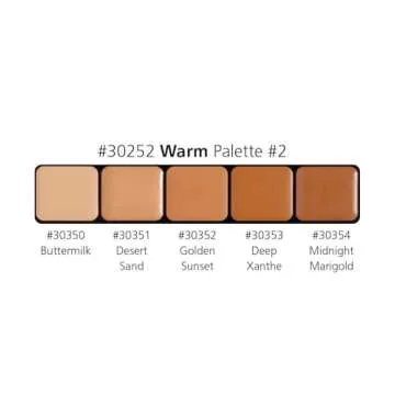 Graftobian HD Glamour Crème Palette for Warm Skin Tones