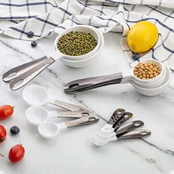 Vibrant 12 PC Measuring Set with Gunmetal Handles