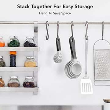 Vibrant 12 PC Measuring Set with Gunmetal Handles