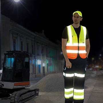 A-SAFETY High Visibility Safety Vest with 7 Functional Pockets for Ultimate Safety