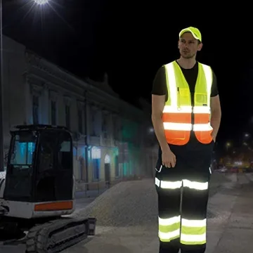 A-SAFETY High Visibility Safety Vest with 7 Functional Pockets for Ultimate Safety