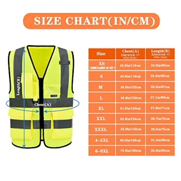 A-SAFETY High Visibility Reflective Safety Vest for All Activities