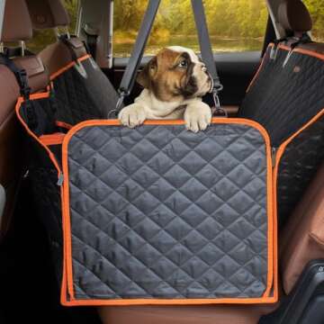 iBuddy Dog Car Seat Covers 100% Waterproof, Dog Seat Cover with Side Flaps from Scratching, Pet Seat...