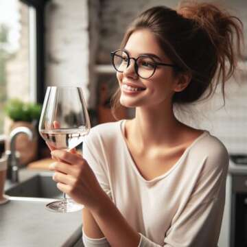 AtMU Handblown Extra Large Wine Glasses Set of 2