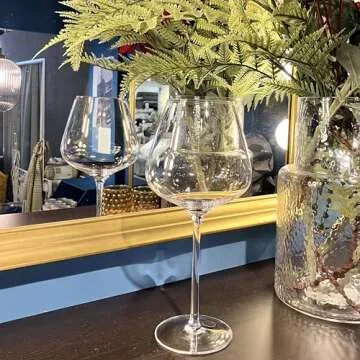 AtMU Handblown Extra Large Wine Glasses Set of 2