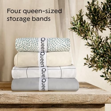 Niagara 4 Pack Bed Sheet Organizers for a Tidy Closet